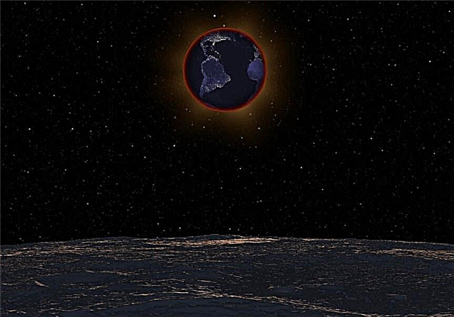 Durante um eclipse lunar, é uma chance de ver a Terra como um exoplaneta