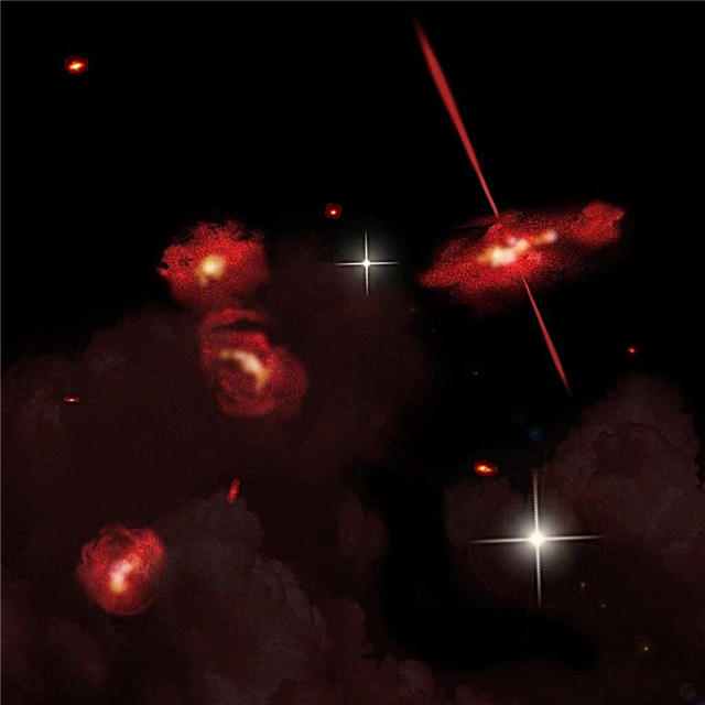 Астрономите откриват древни "ултрачервени" галактики