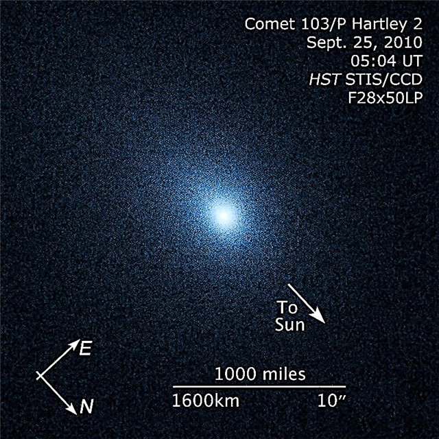 Cometa Hartley 2 observado pelo WISE e Hubble para o próximo encontro