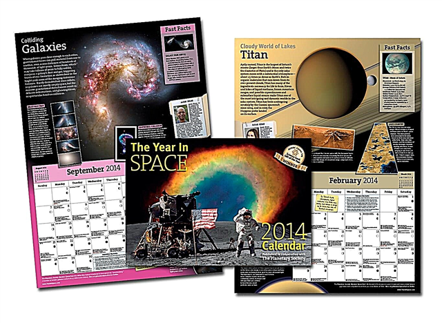 Ganhe uma cópia do ano no espaço: calendário de parede 2014