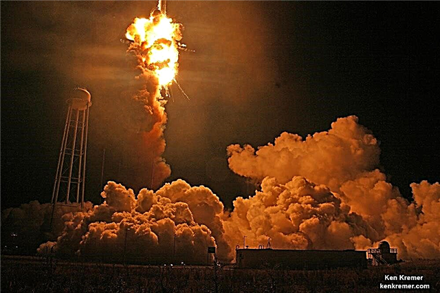 Експлозија ракете Антарес Орб-3 и застрашујуће спаљивање Ухваћен од стране Уп Цлосе Пад Лаунцх Пад Видео / Пхотос: Пт. 2