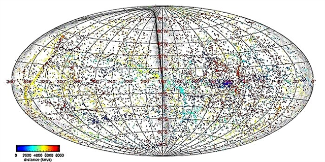 Нова видео карта показва космическа структура с големи мащаби до 300 милиона светлинни години