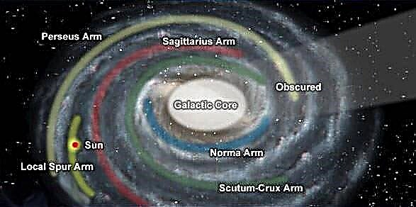 Nuevo brazo abraza la Vía Láctea