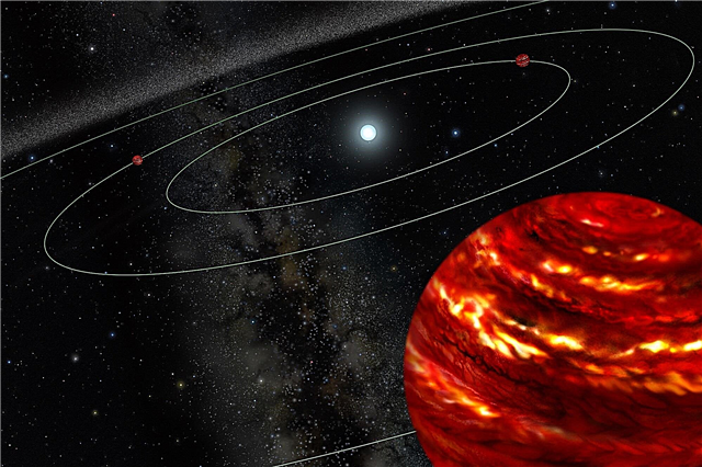 تصوير أربعة أنظمة كوكب مباشرة في الحركة