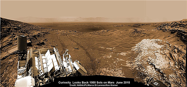 La curiosidad marciana mira hacia atrás en 1000 soles de exploración en el planeta rojo