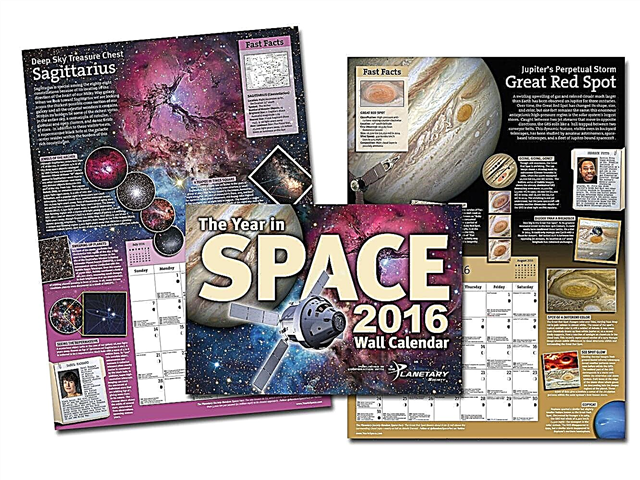 Giveaway: une chance de plus pour gagner le calendrier de l'année 2016 dans l'espace