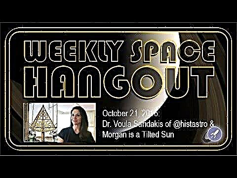 Hangout espacial semanal - 21 de octubre de 2016: la Dra. Voula Saridakis de @histastro & Morgan es un sol inclinado