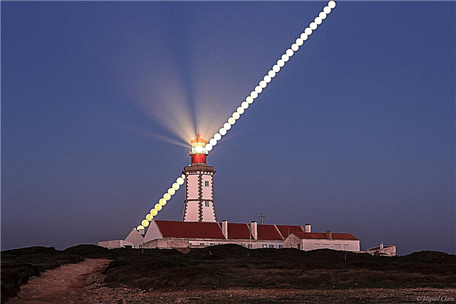 Verbluffende Astrophoto: Moon in the Lighthouse