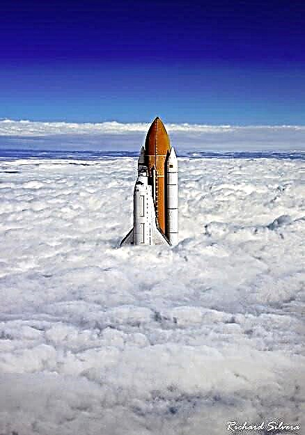 Incroyable image de la navette spatiale: est-ce réel?