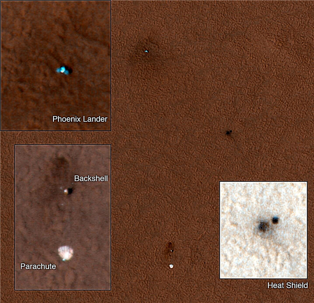 HiRISE lo hace de nuevo; Captura Phoenix en la superficie de Marte - Space Magazine
