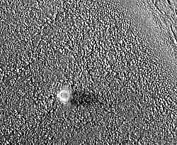 Demonio de polvo marciano visto desde arriba