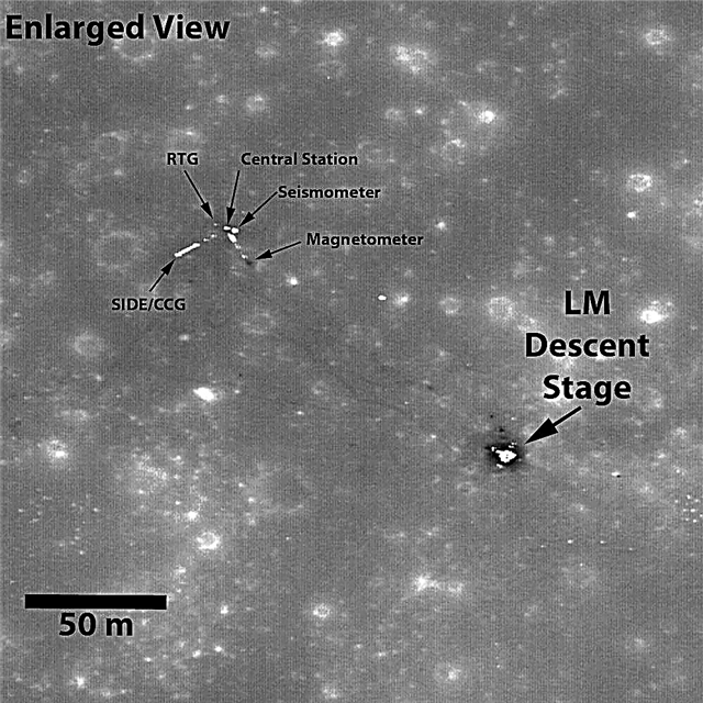 AROLO 12 착륙장에서 LRO의 면밀한 관찰