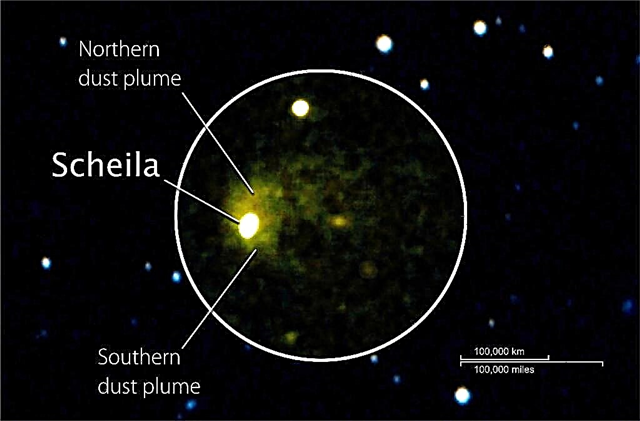 小惑星をヒットして実行すると、Scheilaの彗星のような動作が発生しました