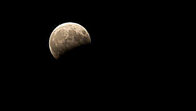 Impresionantes imágenes de eclipse lunar parcial del 4 de junio de 2012