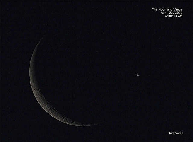 Superbe lune et Vénus vue ce matin