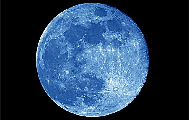 A lua da noite passada foi azul para você?