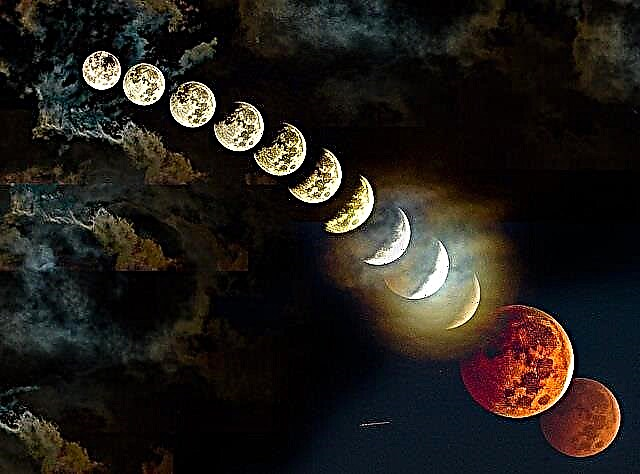 Osupljive fotografije Luninega mrka Lunter's Moon