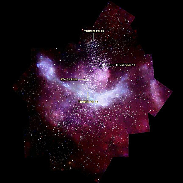 Nebulosa de Carina: bombeando mais do que apenas ferro