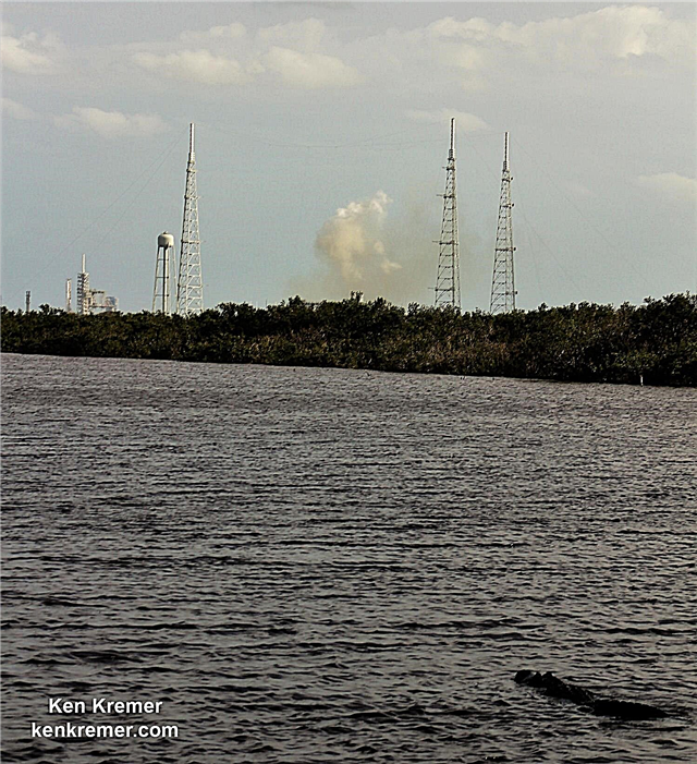 „SpaceX“ taikiniai šeštadienį SES-11 paleidimas po sėkmingo perdirbtos raketos statinio ugnies bandymo; „Space Coast Gator“ žvilgsniai „Glee“ - žurnalas „Space“