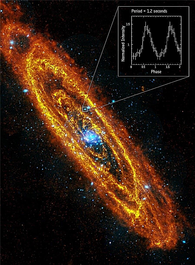 Se encuentra la primera estrella de neutrones giratoria de Andrómeda