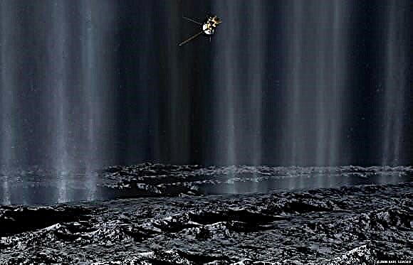 Encélado está soprando bolhas