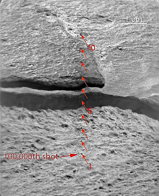 Zot! Neugier schlägt Laserloch Nr. 100.000 auf dem Mars