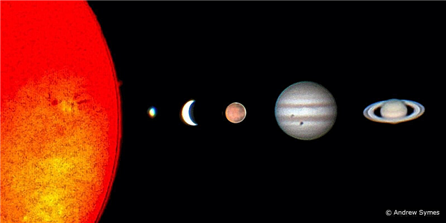Vea los cinco planetas de ojos desnudos en el cielo del crepúsculo a la vez