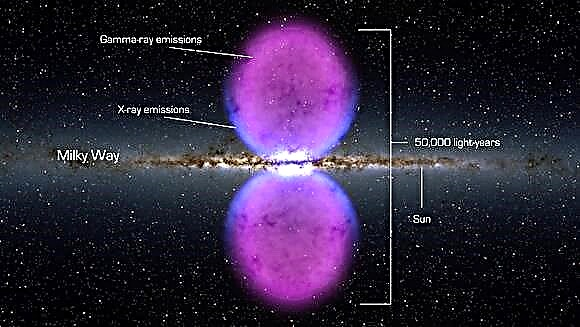 Fermi Telescope najde obří strukturu v Mléčné dráze