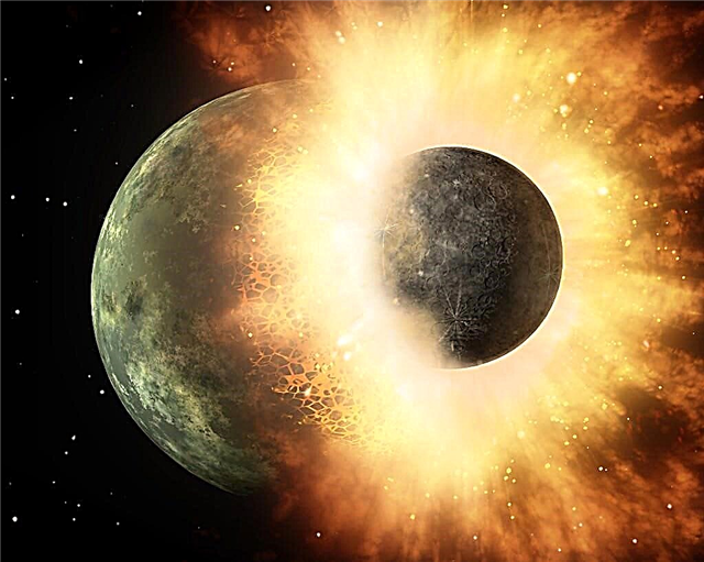 การปะทะกันที่สร้างดวงจันทร์อาจนำน้ำมาสู่โลกยุคแรกได้เช่นกัน