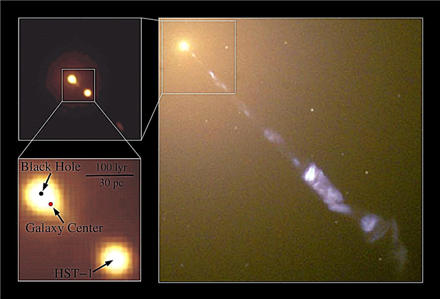 Černá díra v M87 Wanders pomocí Jetpack