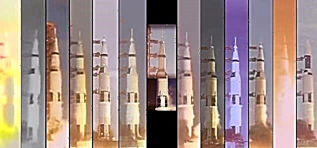 Oglejte si vse rakete Apollo Saturn V, ki istočasno eksplodirajo
