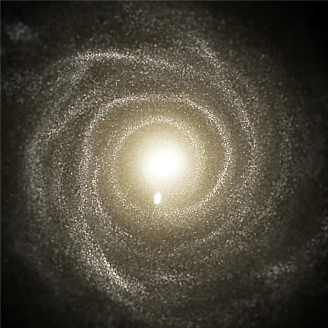 Se en simulering av en galakse, fra Big Bang til i dag