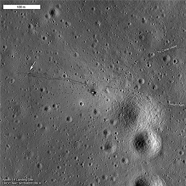 Pavisam jauns izskats Apollo 14 izkraušanas vietnē