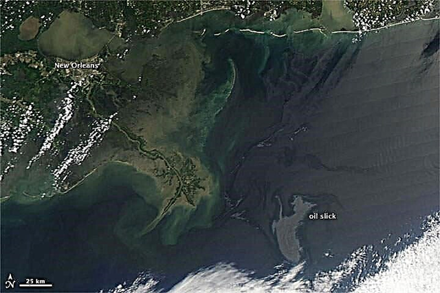 Últimas imágenes de satélite del derrame de petróleo