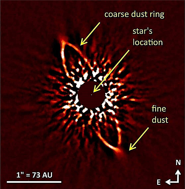 Telescópio de Suburu captura planetas ocultos no anel estelar de poeira