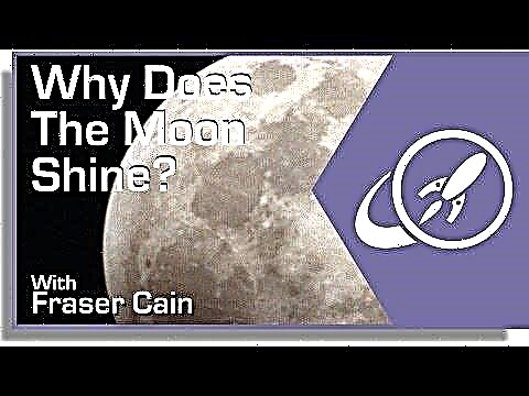 لماذا يلمع القمر؟