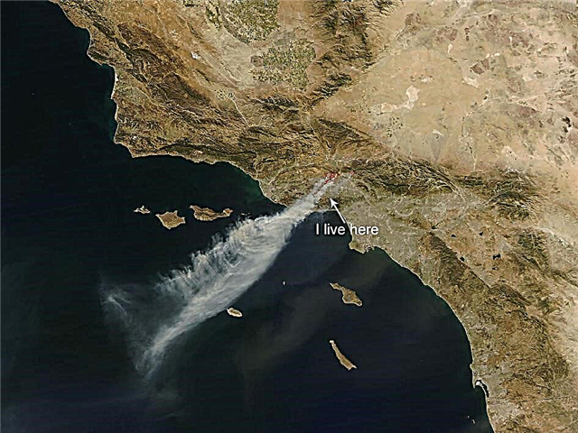 NASA ajuda na luta contra incêndios na Califórnia: uma opinião da fumaça