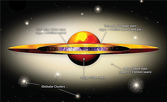 Silný hvězdný disk izolovaný v Andromedě