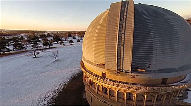 Diese Drohne hat ein erstaunliches Video des astronomischen Observatoriums in Wisconsin aufgenommen