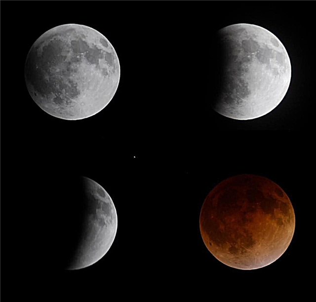 Ver rojo: vistas espectaculares del eclipse lunar total de esta mañana