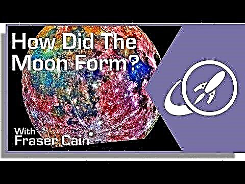¿Cómo se formó la luna?