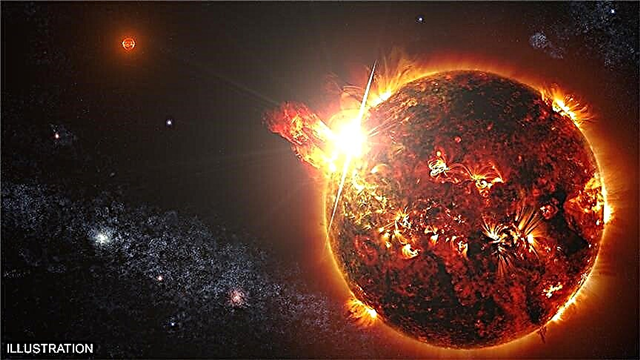 Các nhà thiên văn học nhìn thấy một vụ phóng đại khối khổng lồ ... Trên một ngôi sao khác!
