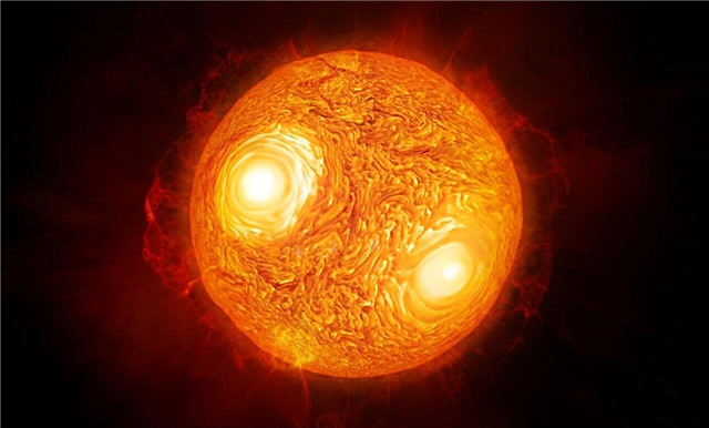 هذا هو سطح النجم العملاق ، أكبر بـ 350 مرة من الشمس