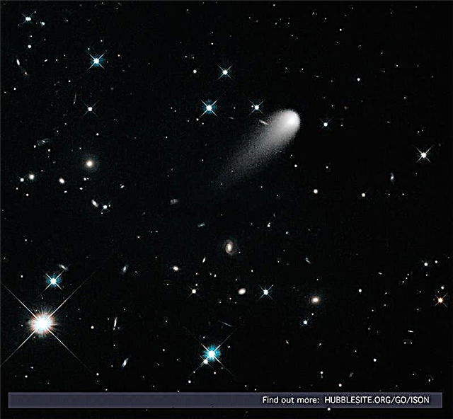 Estrellas, galaxias y el cometa ISON Grace, una nueva imagen de Hubble