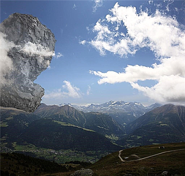Como o cometa de Rosetta se compara às montanhas alpinas?