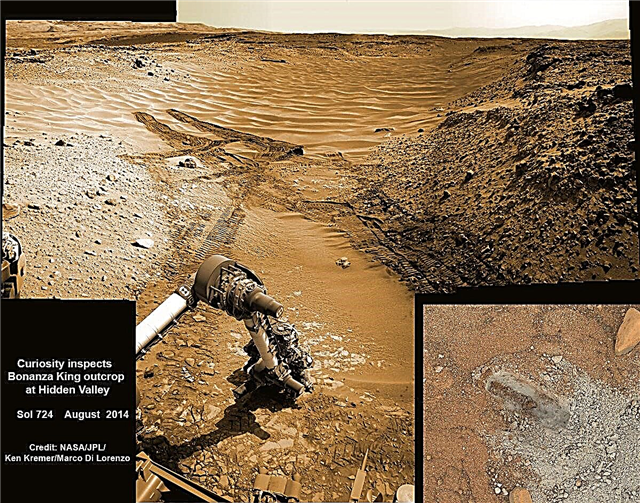الفضول يتخطى الحفر ويستأنف رحلة جبل شارب بعد قصف الصخور الزلقة في وادي المريخ من الرمال الزلقة