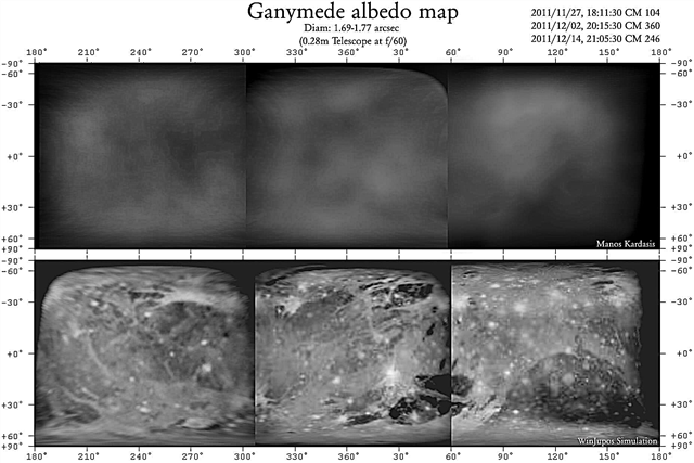 Amaterski astronom ustvari podroben zemljevid Ganymedeja