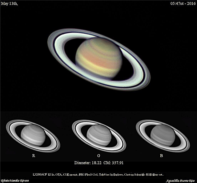 Un seigneur des anneaux: Saturne à l'opposition 2016
