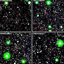 Spitzer vidí vzdálené shluky galaxií