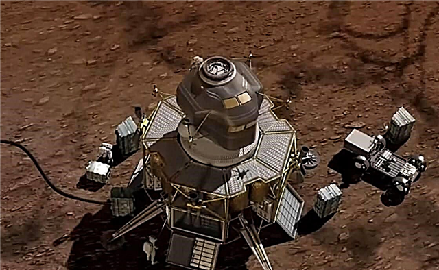 Mars Landing Recipe: Orion, eine große Rakete und ein hübsches Papierschiff auf Papier